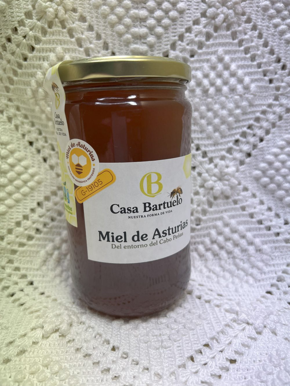 Bote de miel Casa Bartuelo de 800 gr.